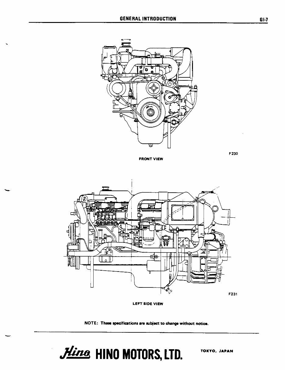 HINO W06D W06D-TI Diesel Engine Workshop Repair Manual