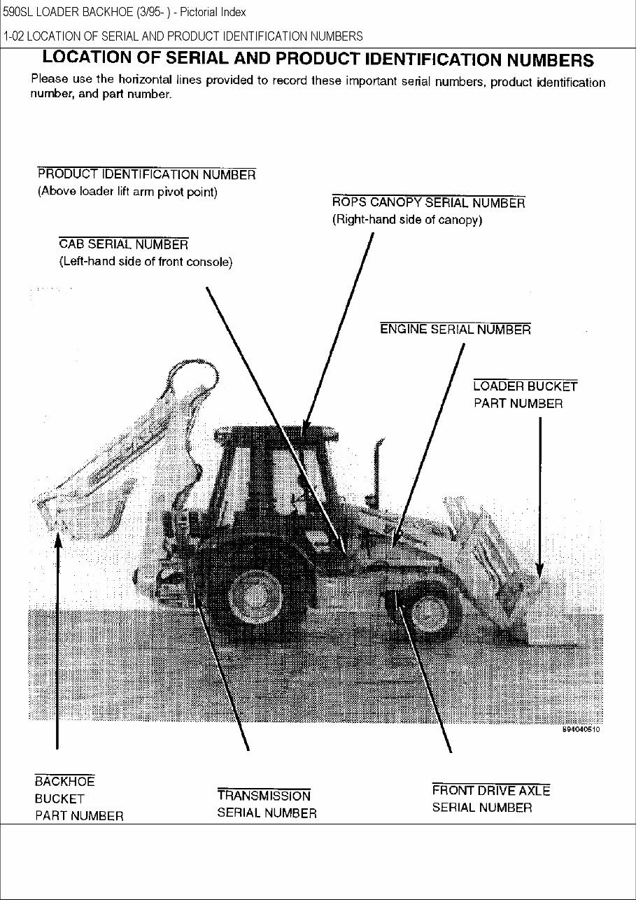 Case Turbo Ck Backhoe Loader Parts Catalog Manual