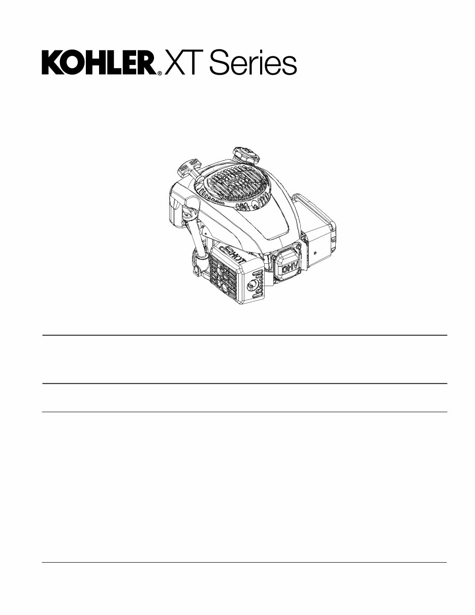 Kohler XT650 Engine Full Service Repair Manual