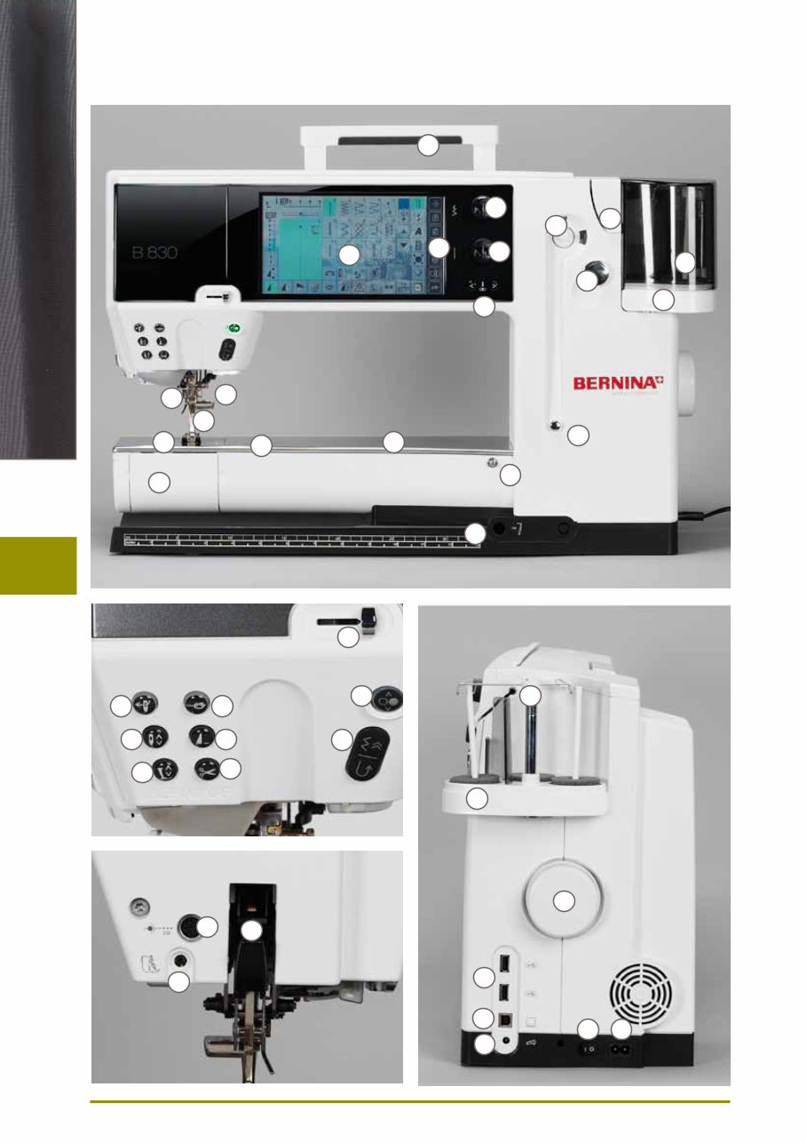 BERNINA 830 SEWING MACHINE Instruction Manual