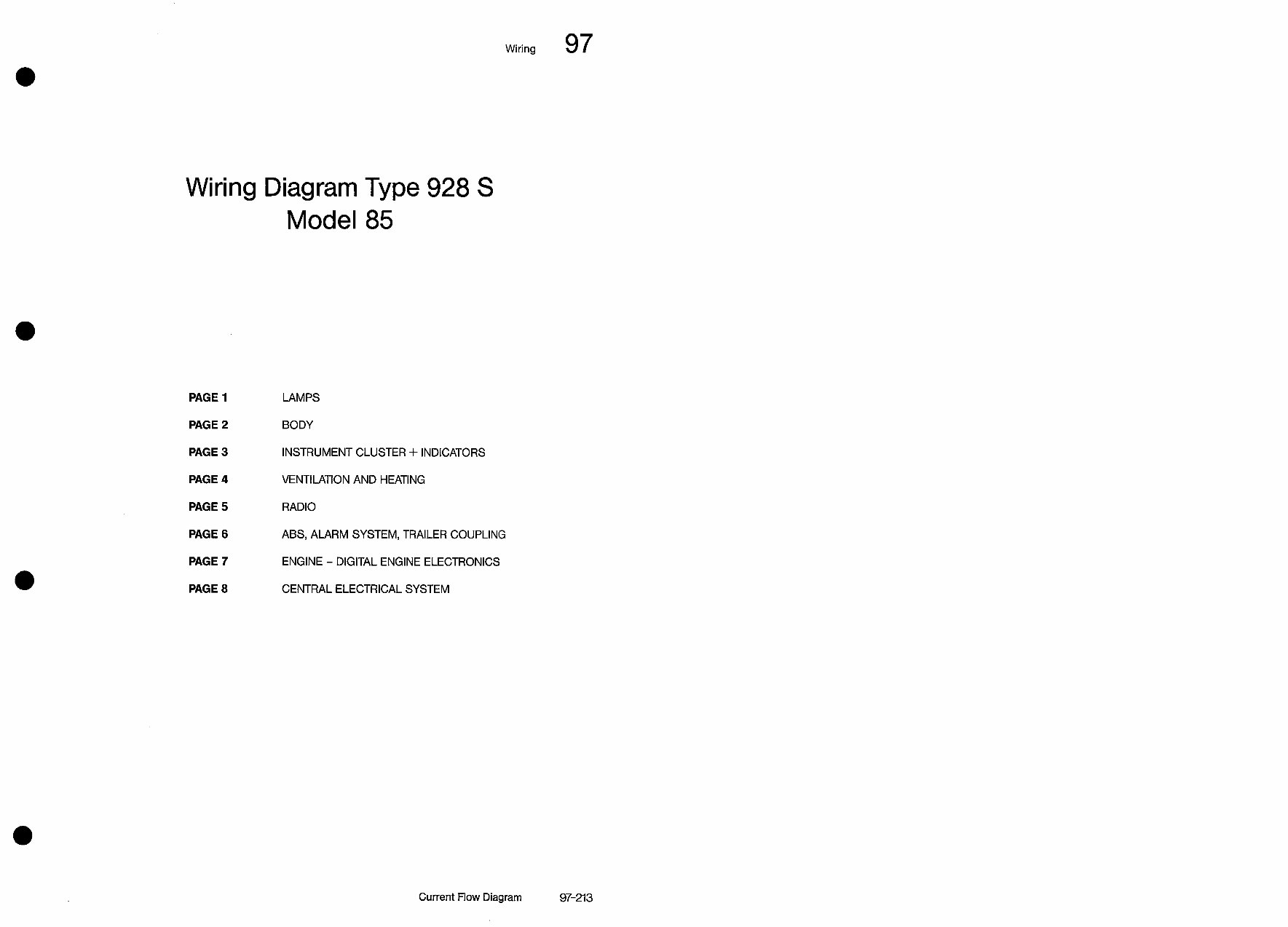 1985 Porsche 928 S Model Wiring Diagram