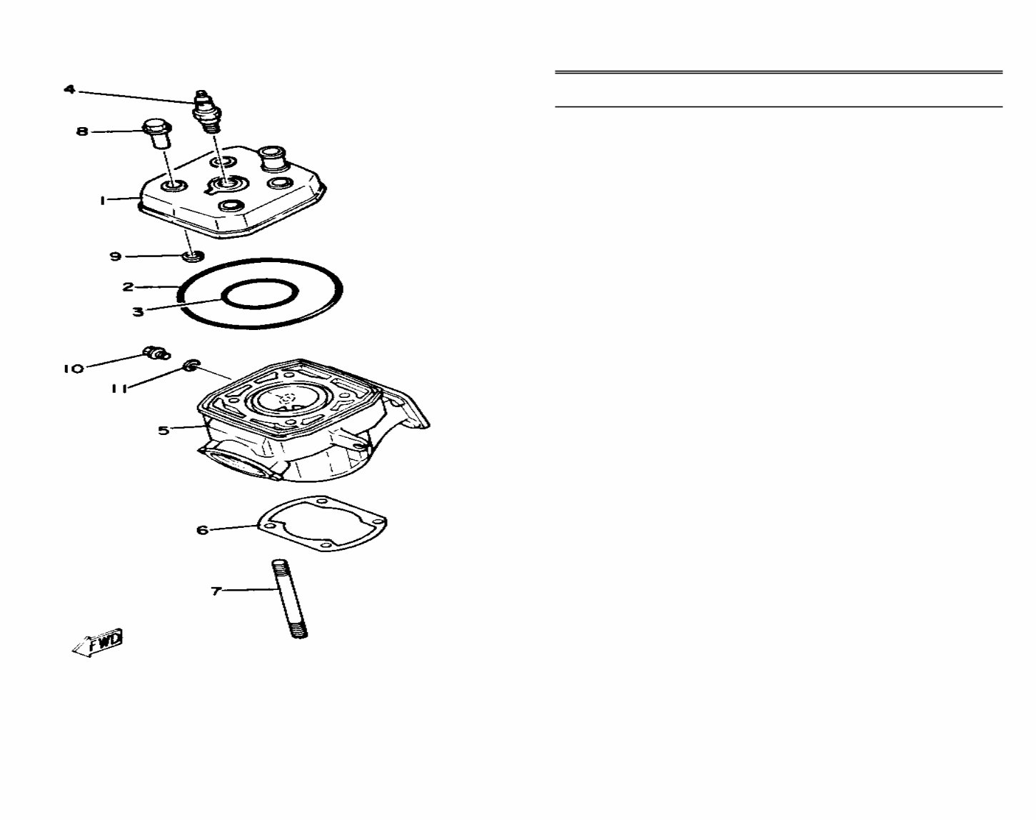 YAMAHA YZ80 Parts Manual Catalog 19801982