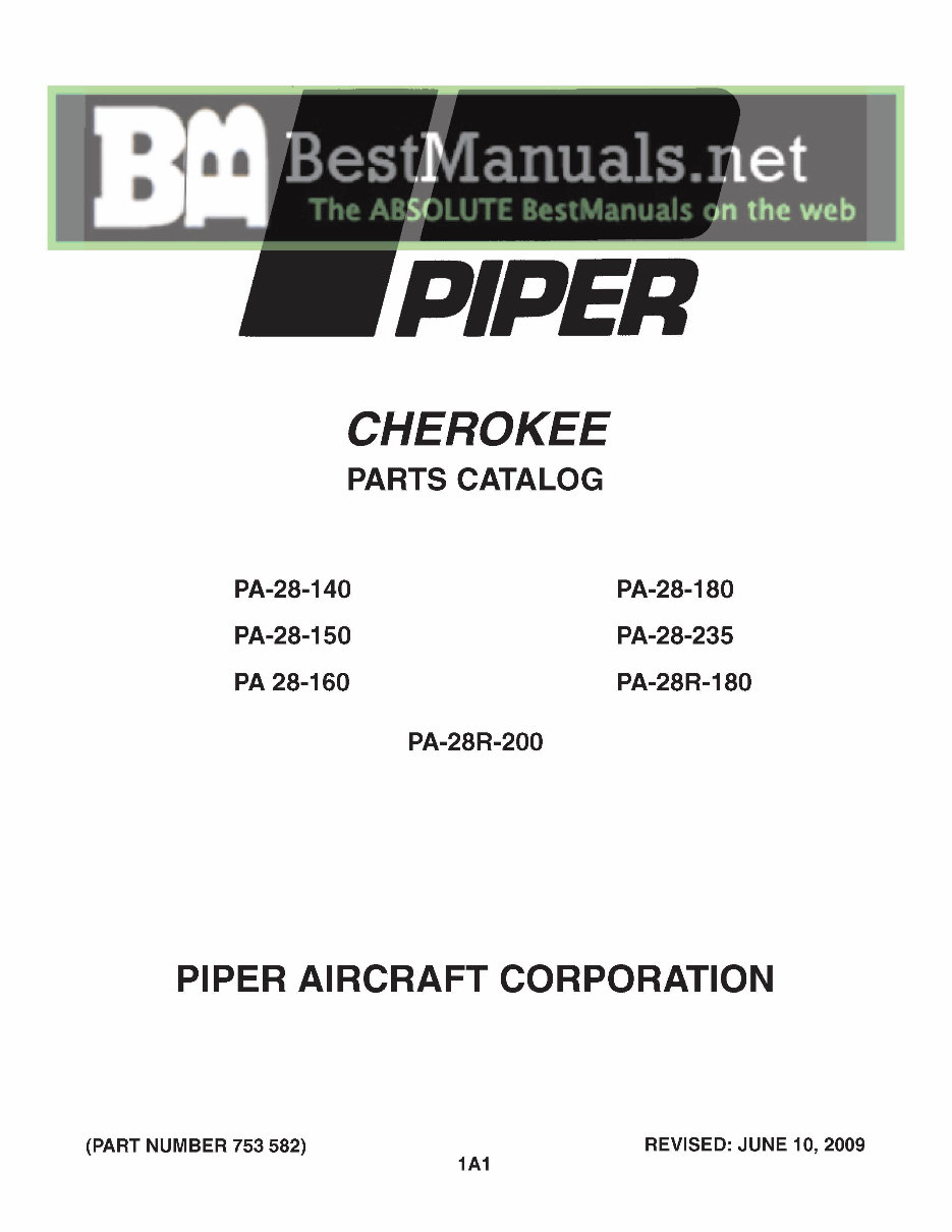 Piper Cherokee (PA28) Parts Catalog