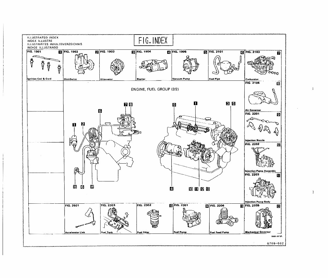 Toyota Towing Tractor Type 02-2TD20, 02-2TD25 Parts Manual