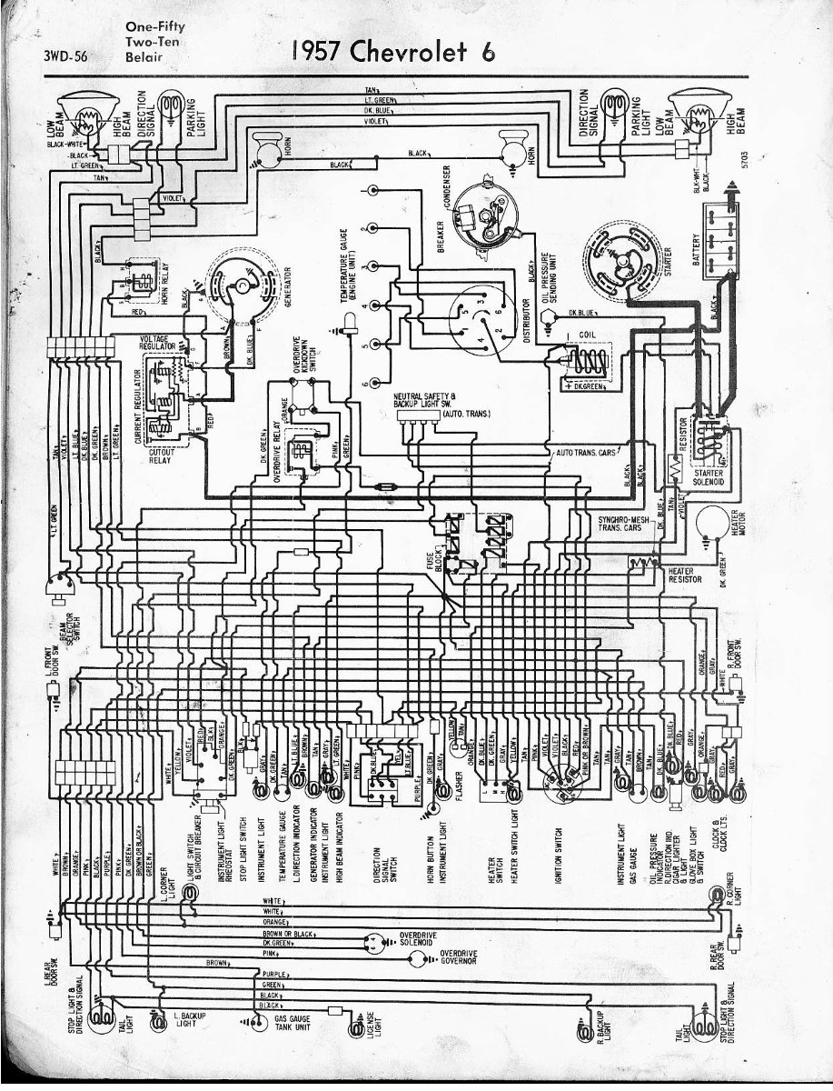 Chevy Corvette Wiring Diagram 1957-1965