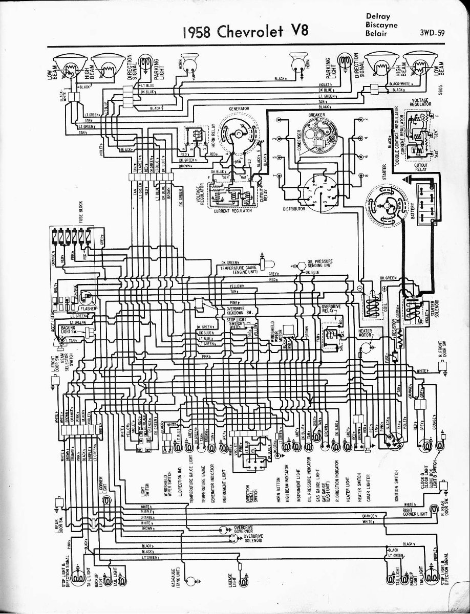 Chevy Corvette Wiring Diagram 19571965