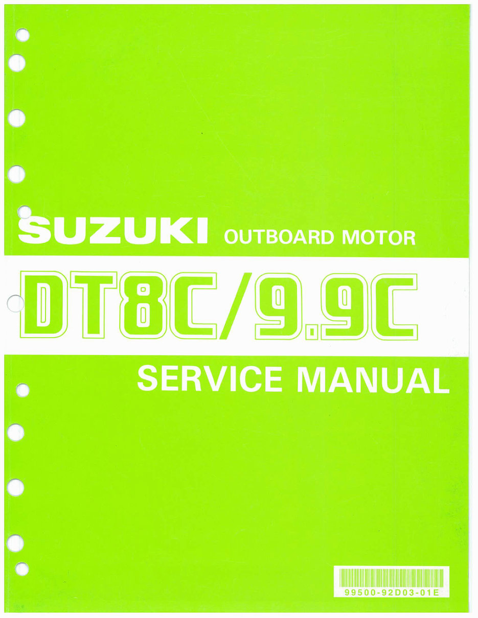 Suzuki Outboard Motor DT8C/9.9C Service Repair Manual