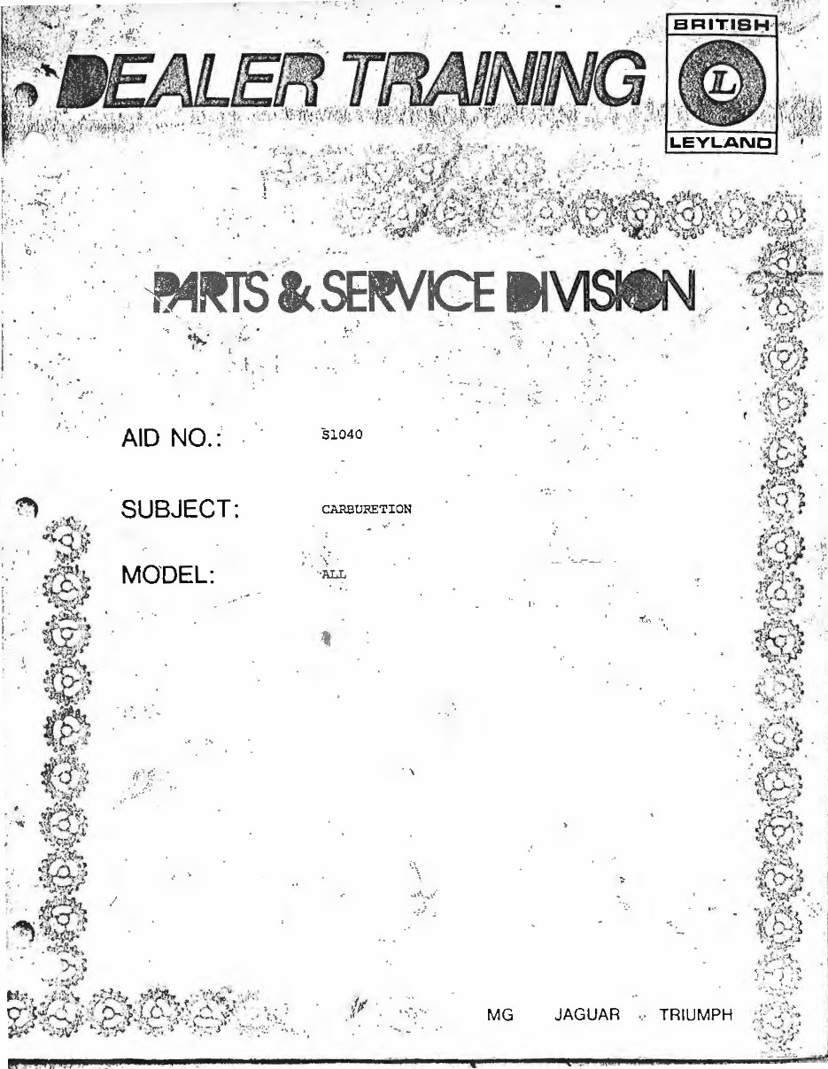 TUNING THE STROMBERG CD CARB CARBURETOR Manual