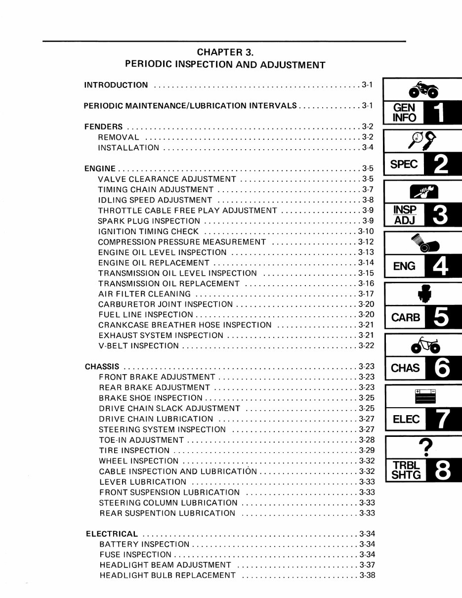 Yamaha Grizzly 125 YFM125S YFA1W Manual 1989 1990 1991 1992