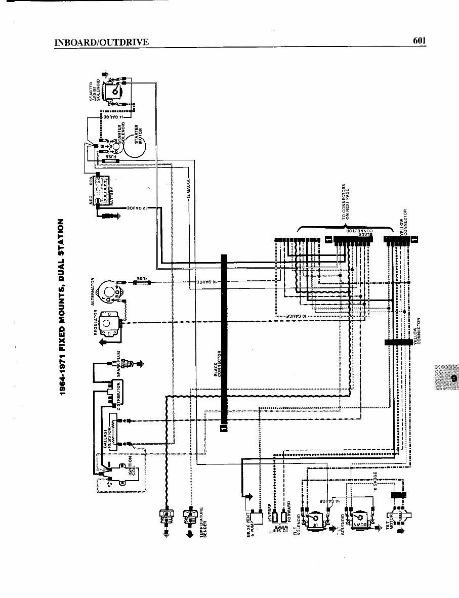OMC Stern drive Wiring Diagrams - Full Colour