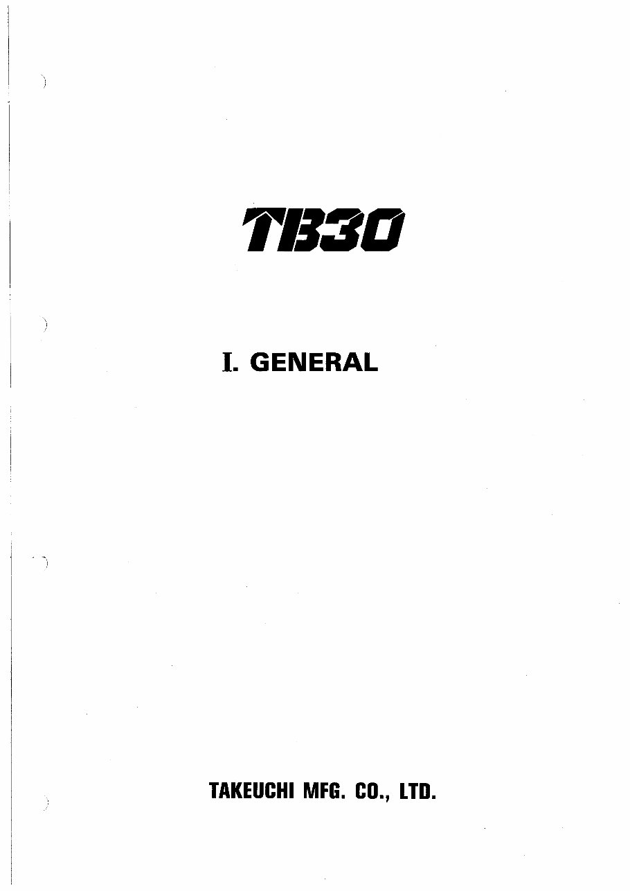 Takeuchi TB300 Compact Excavator Electrical CIRCUIT Diagram Manual