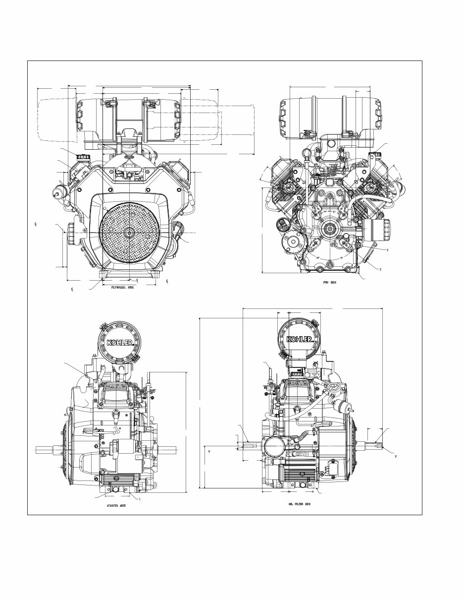 Kohler Command CH18S, CH20S, CH22S, CH25S Horizontal Crankshaft Engine