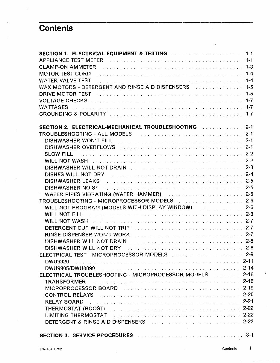 MAYTAG DISHWASHER Service Repair Manual Manuals Online