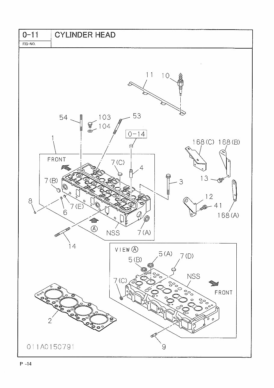 Isuzu A4BG1,A4BG1T,BB4BG1T,DD4BG1T parts manual