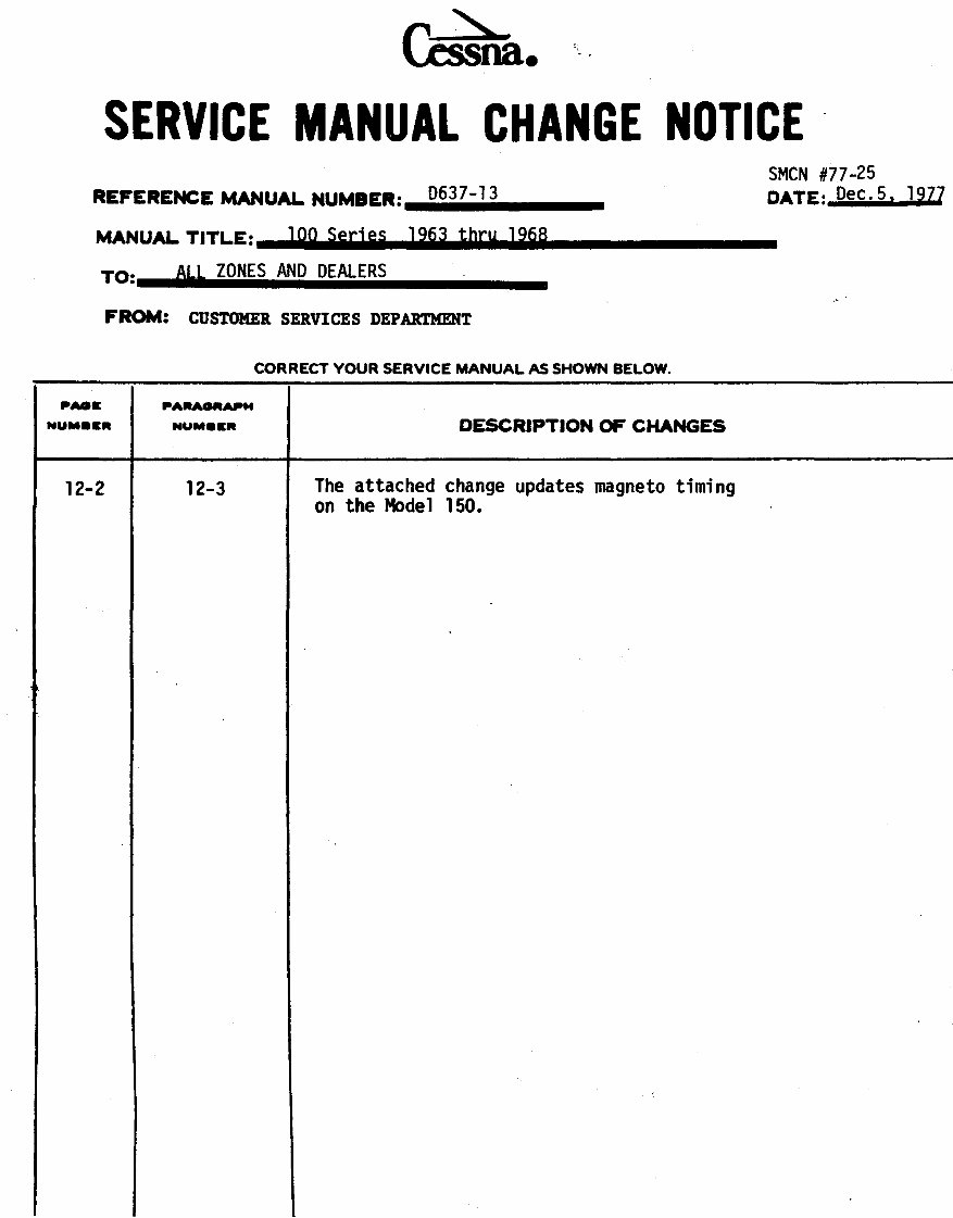 Cessna 172 Skyhawk Service Repair Manual 19631968
