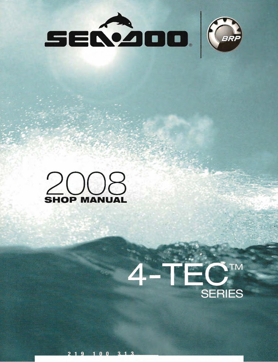 SeaDoo RXP 215 2008 2009 Service Manual for Repair