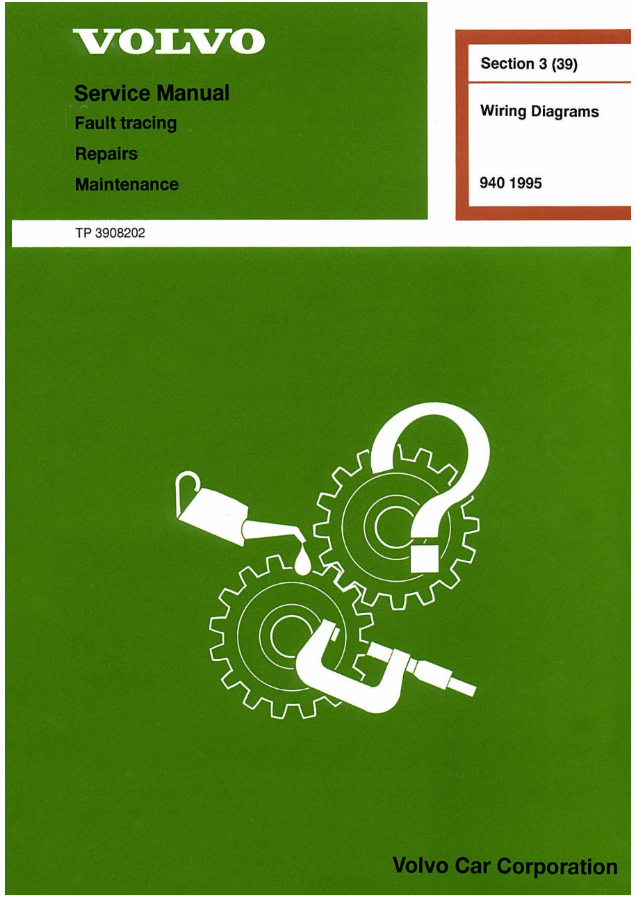 1995 Volvo 940 Wiring Diagrams Manuals Online