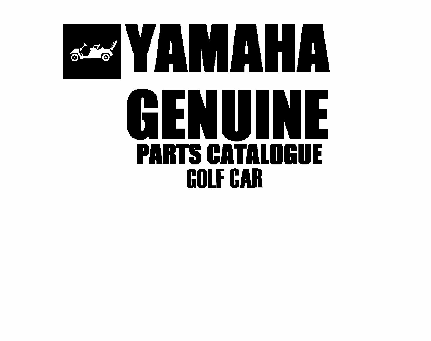 YAMAHA G5 EF GOLF CART Replacement Parts Manual