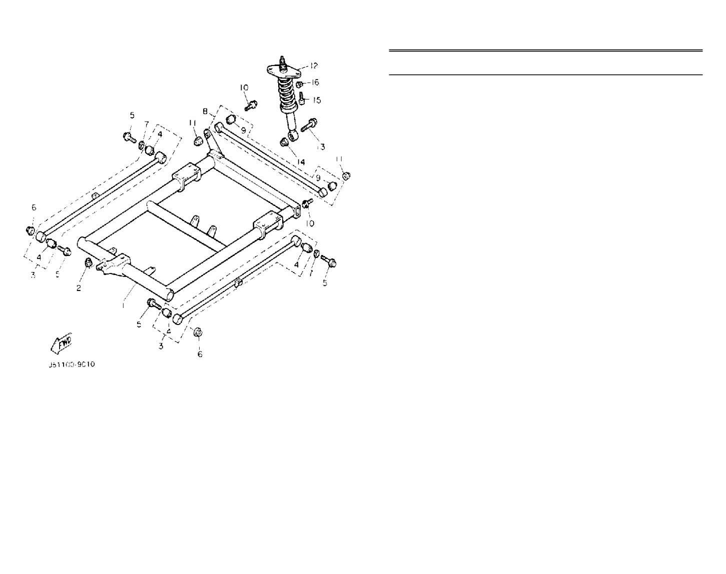 YAMAHA G5 EF GOLF CART Replacement Parts Manual