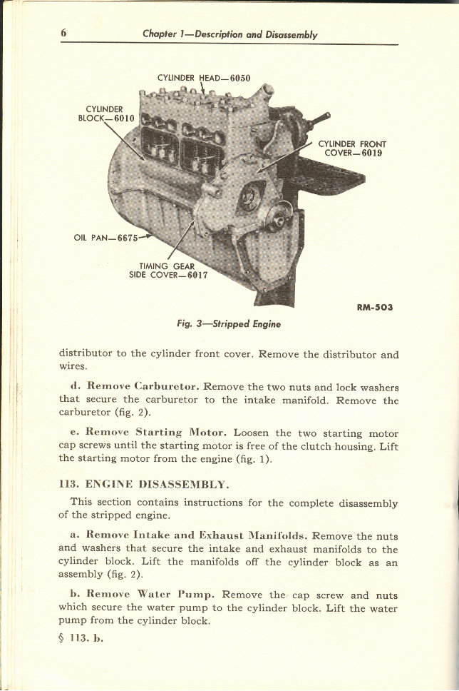Ford 120 4 Cylinder Industrial Engine Service Manual