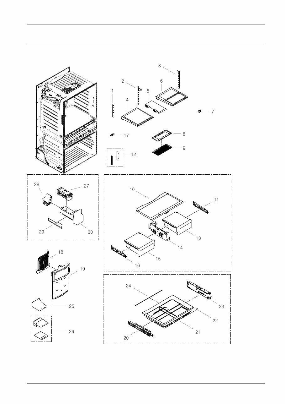 Samsung RF4287HARS Service Manual and Repair Guide