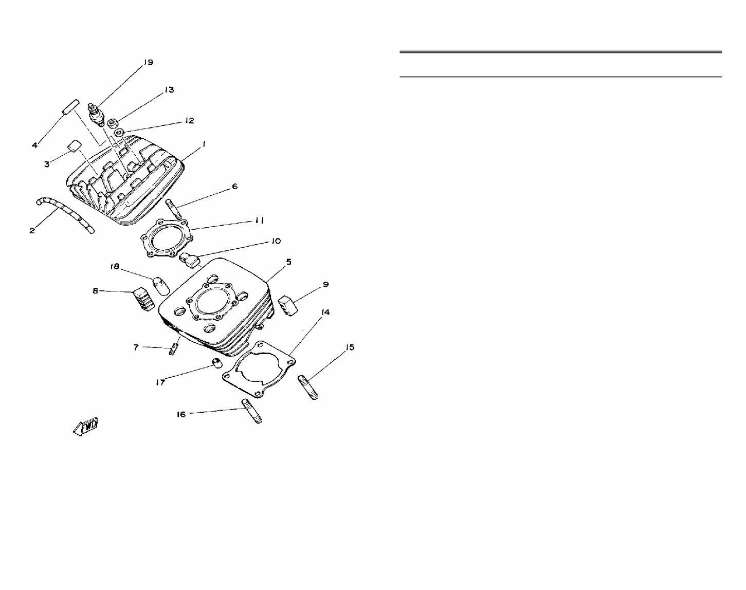 YAMAHA DT175 Parts Manual Catalog 1980