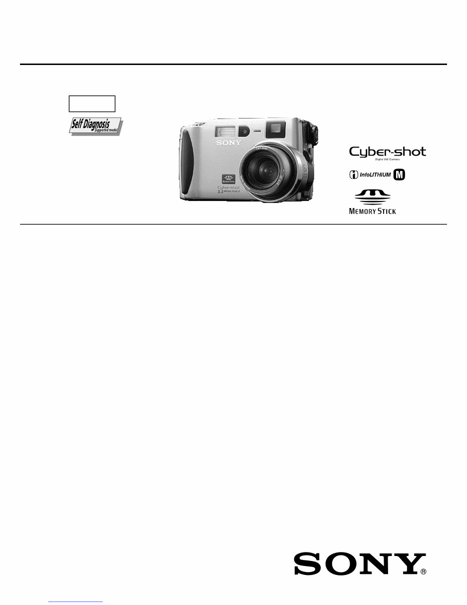 Sony Cybershot DSCS70 Camera Service Repair Manual