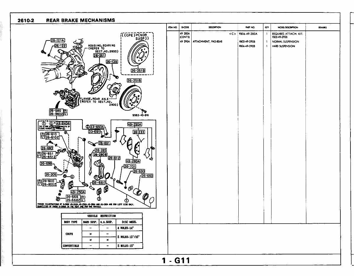 1986 1987 1988 MAZDA RX7 RX7 Parts Catalog Manual