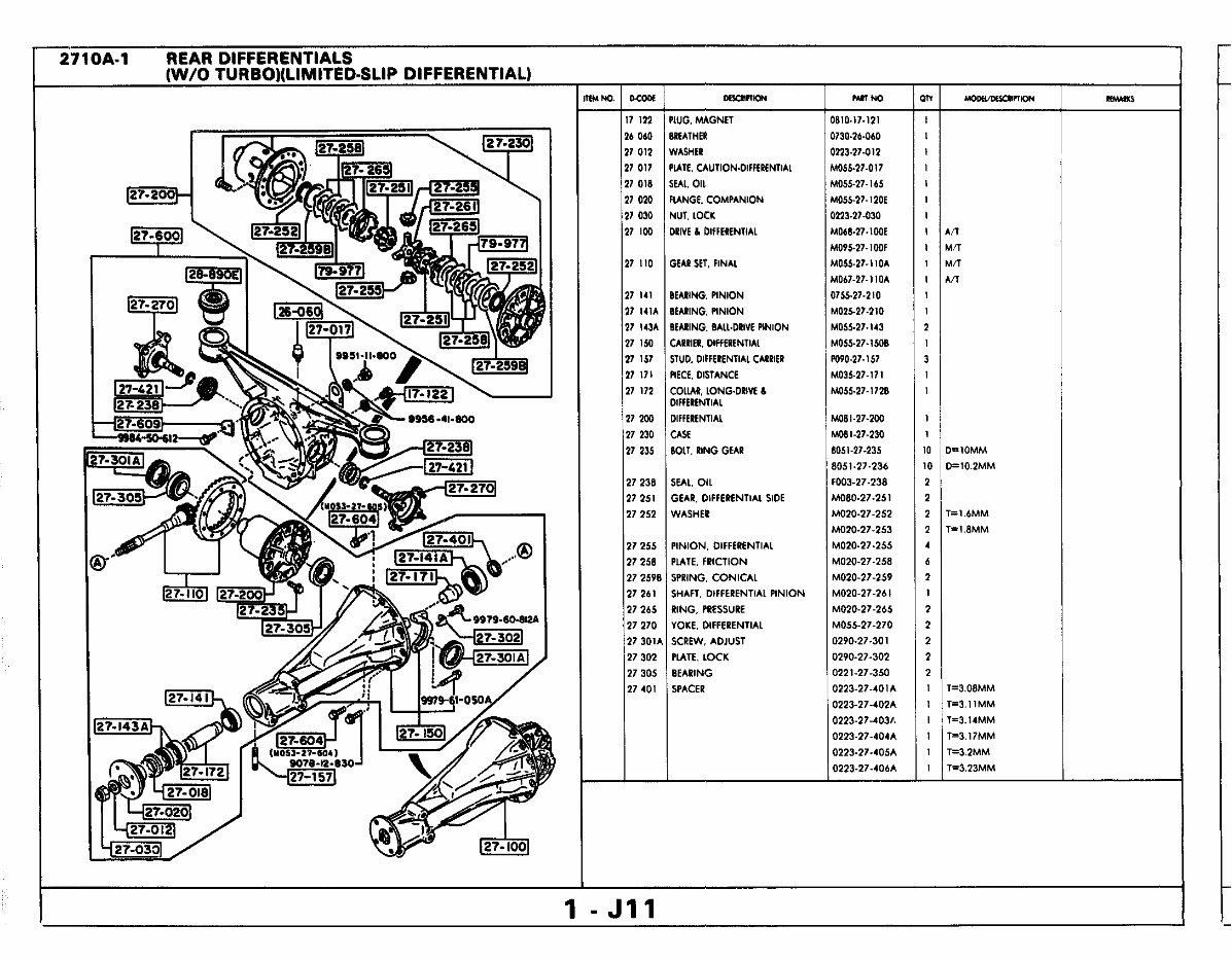 1986 1987 1988 MAZDA RX7 RX7 Parts Catalog Manual