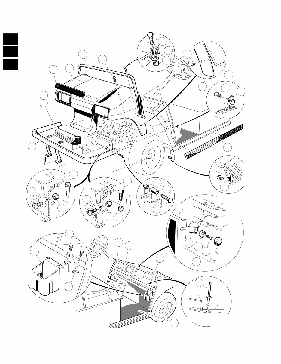 1994 CARRYALL I AND CARRYALL II ILLUSTRATED PARTS LIST MOBILICAB visual data 8