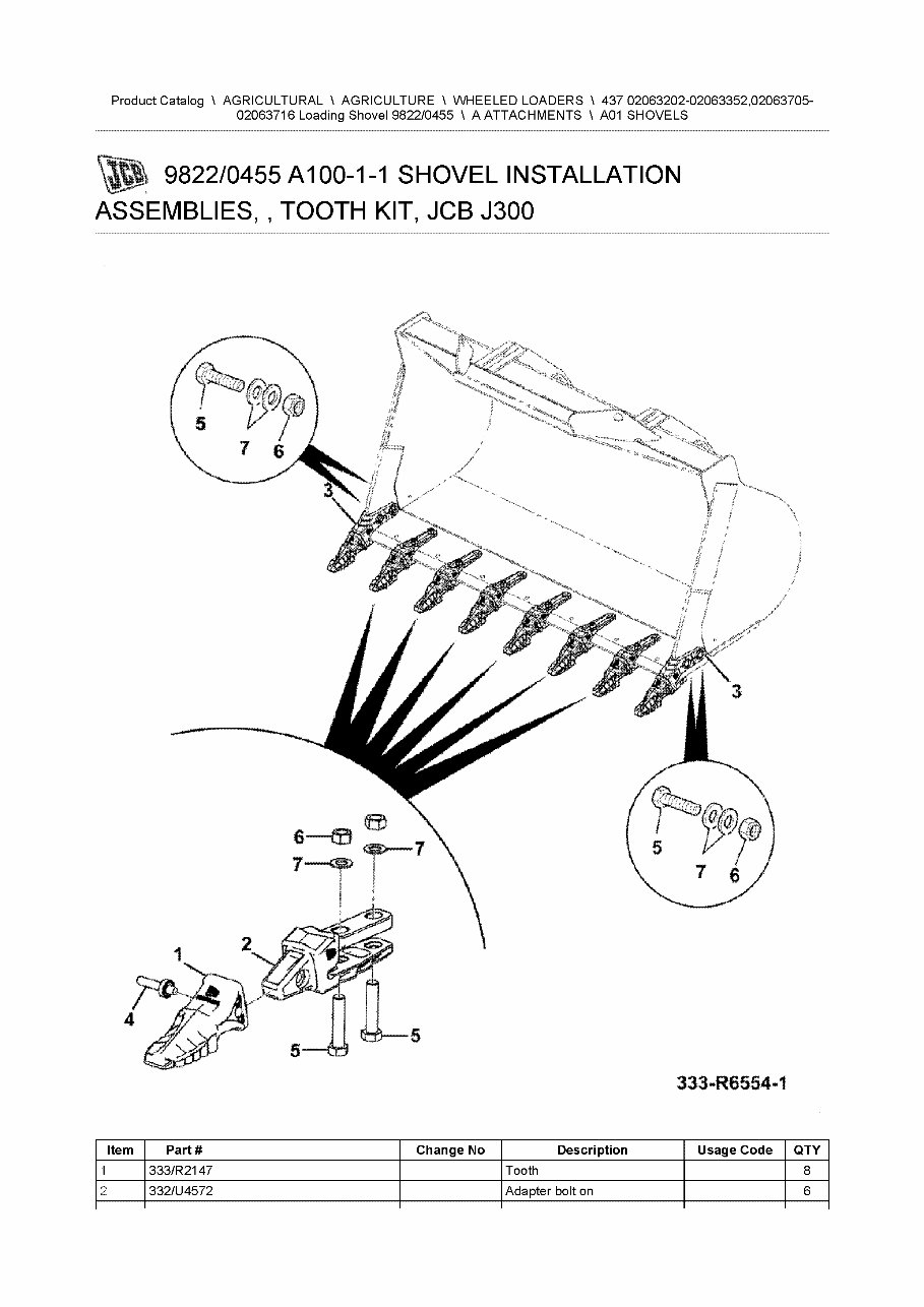 JCB 437 Wheel Loader Parts Catalog Manual Manuals Online
