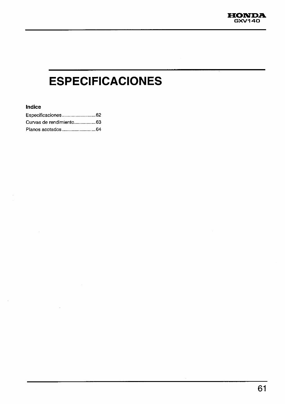 Honda GXV140 Vertical Shaft Engine Repair Manual