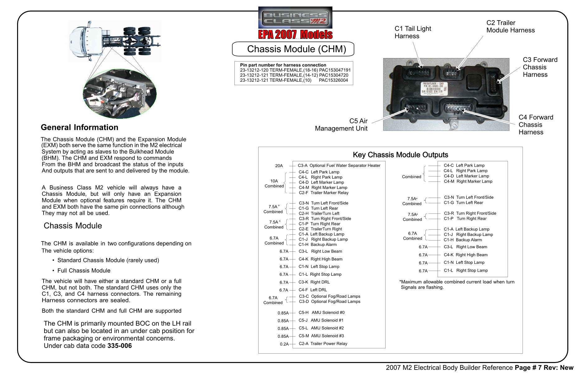 Freightliner M2 2007 Electrical Body Builder Reference Guide