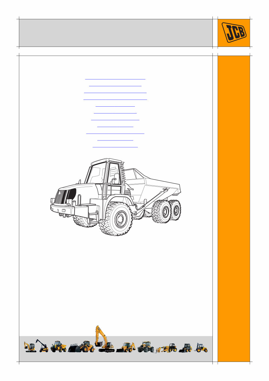 JCB 722 Articulated Dump Truck Service Manual