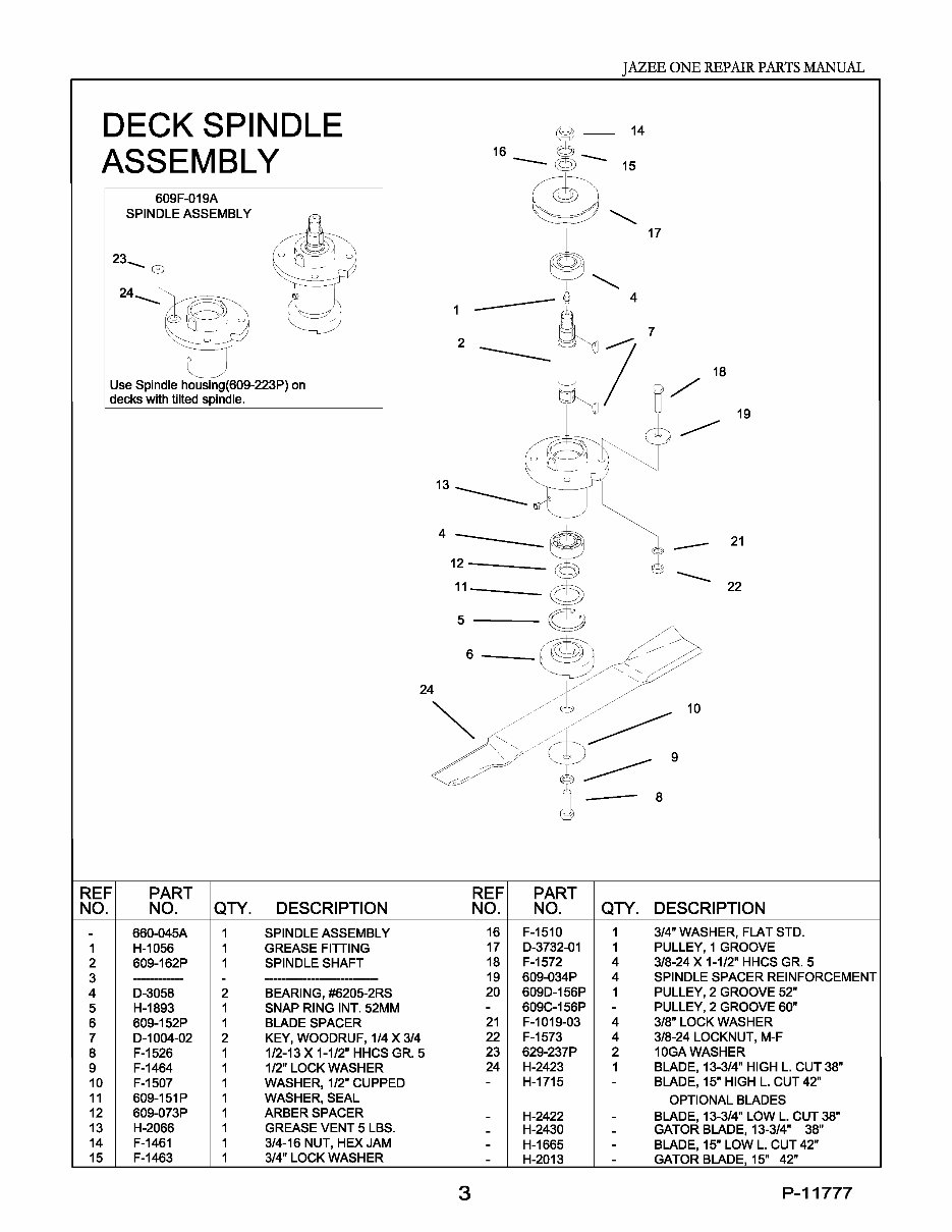Country Clipper Jazee One Lawnmower Repair Parts Manual