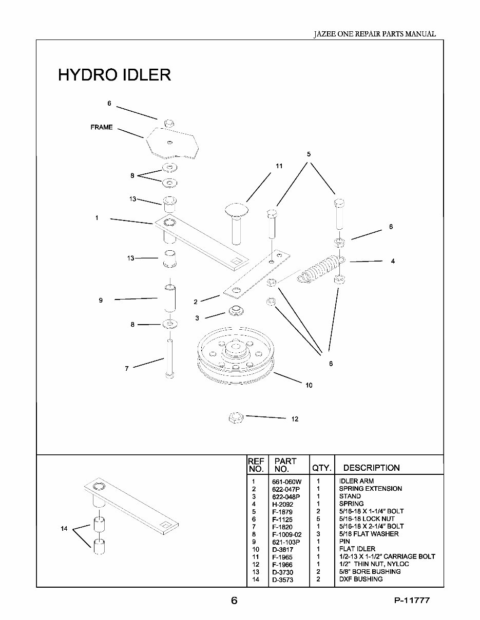 Country Clipper Jazee One Lawnmower Repair Parts Manual
