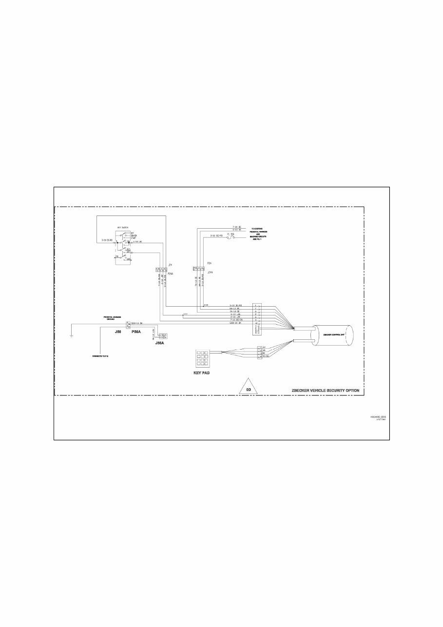 VOLVO SD105F, SD115D, SD105DX, SD115F, SD100D SINGLEDRUM ROLLER Wiring