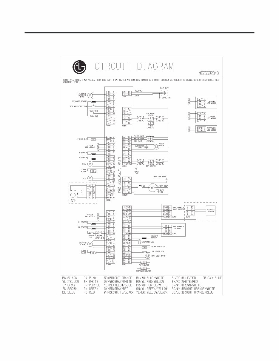 LG LSXS26326S LSXS26326W LSXS26326B Service Manual & Repair Guide