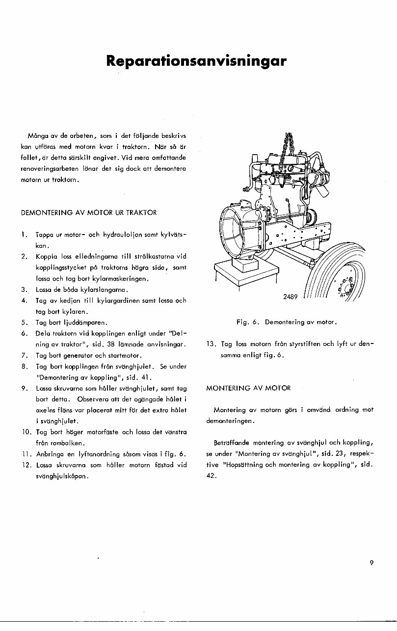 Verkstadshandbok BM 320 Buster Motor D 913 | Manuals Online