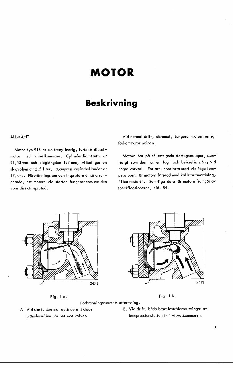 Verkstadshandbok BM 320 Buster Motor D 913 | Manuals Online