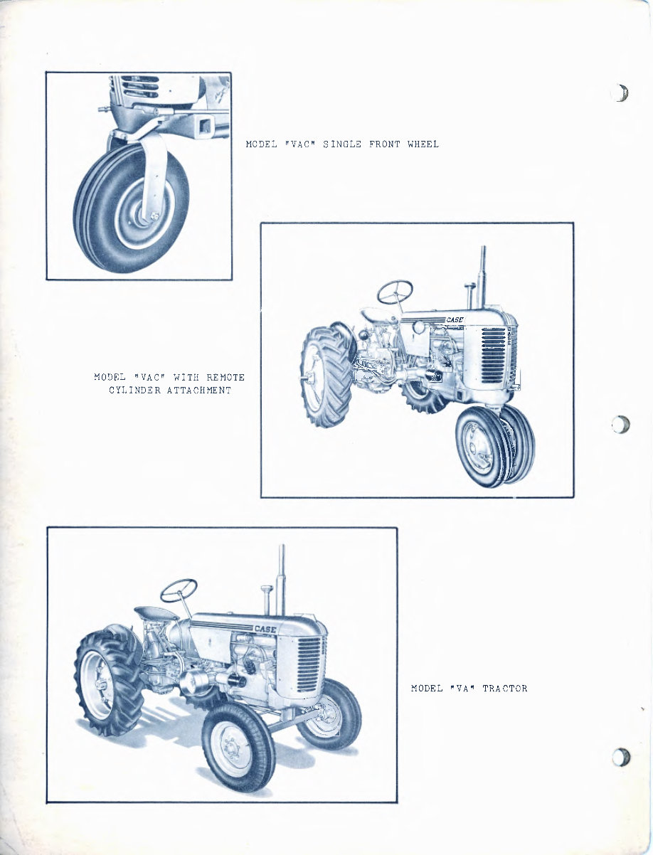 JI Case VA Series VAC VAH VAO Tractor Parts Catalog Manual