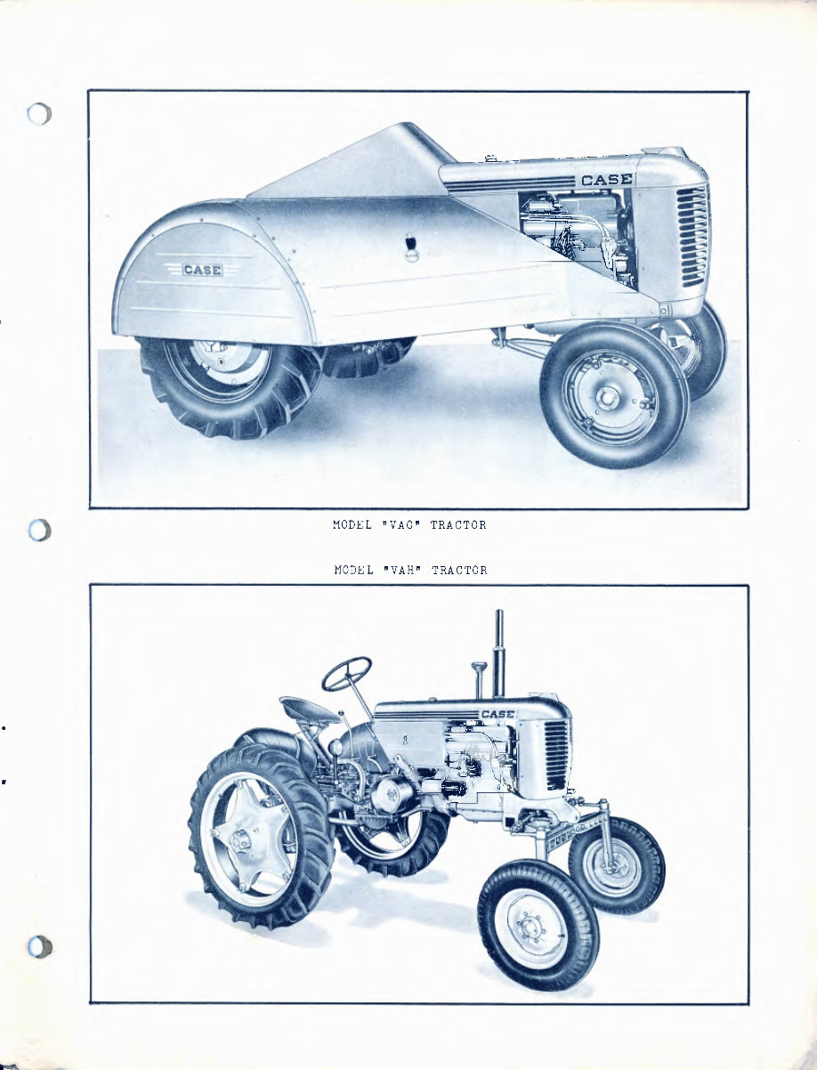 JI Case VA Series VAC VAH VAO Tractor Parts Catalog Manual