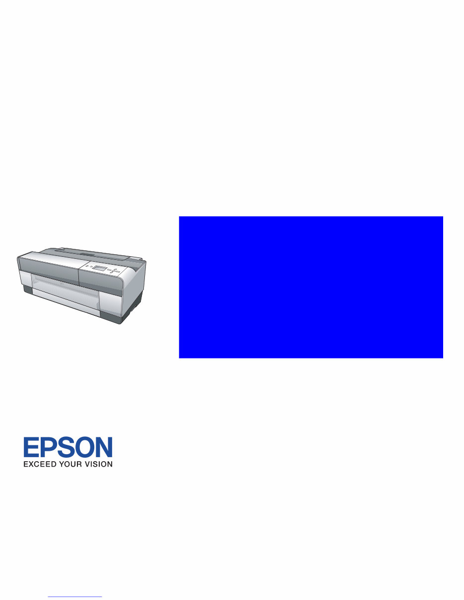 Epson Stylus Pro 3800/3800C/3850 Repair manual