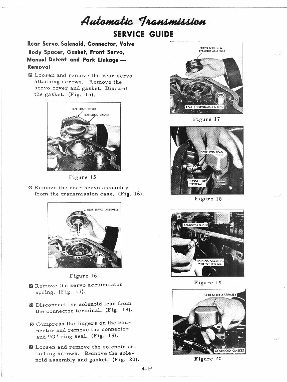 Turbo 400 Transmission Hydramatic Turbine 400 Service Manual