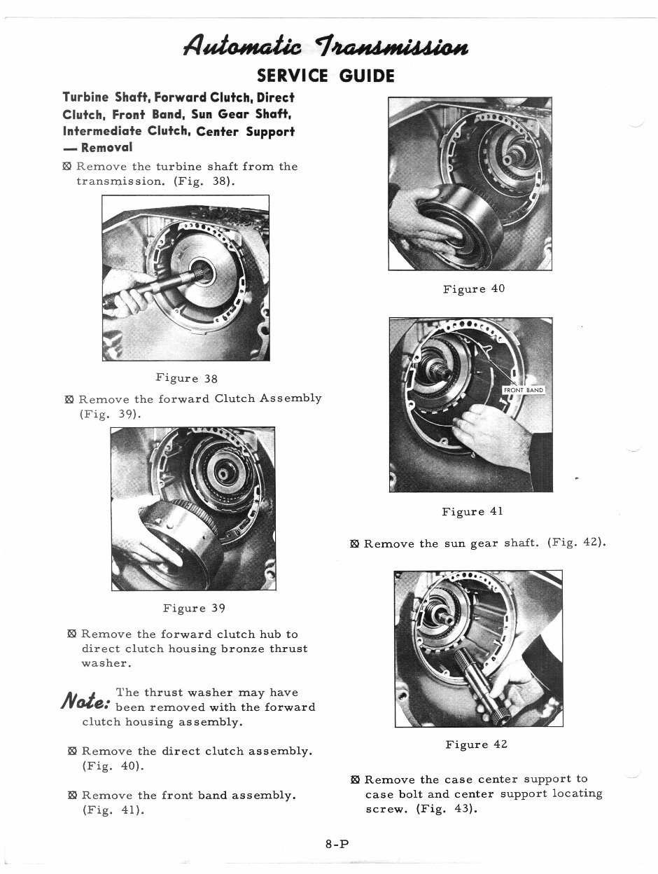 Turbo 400 Transmission Hydramatic Turbine 400 Service Manual