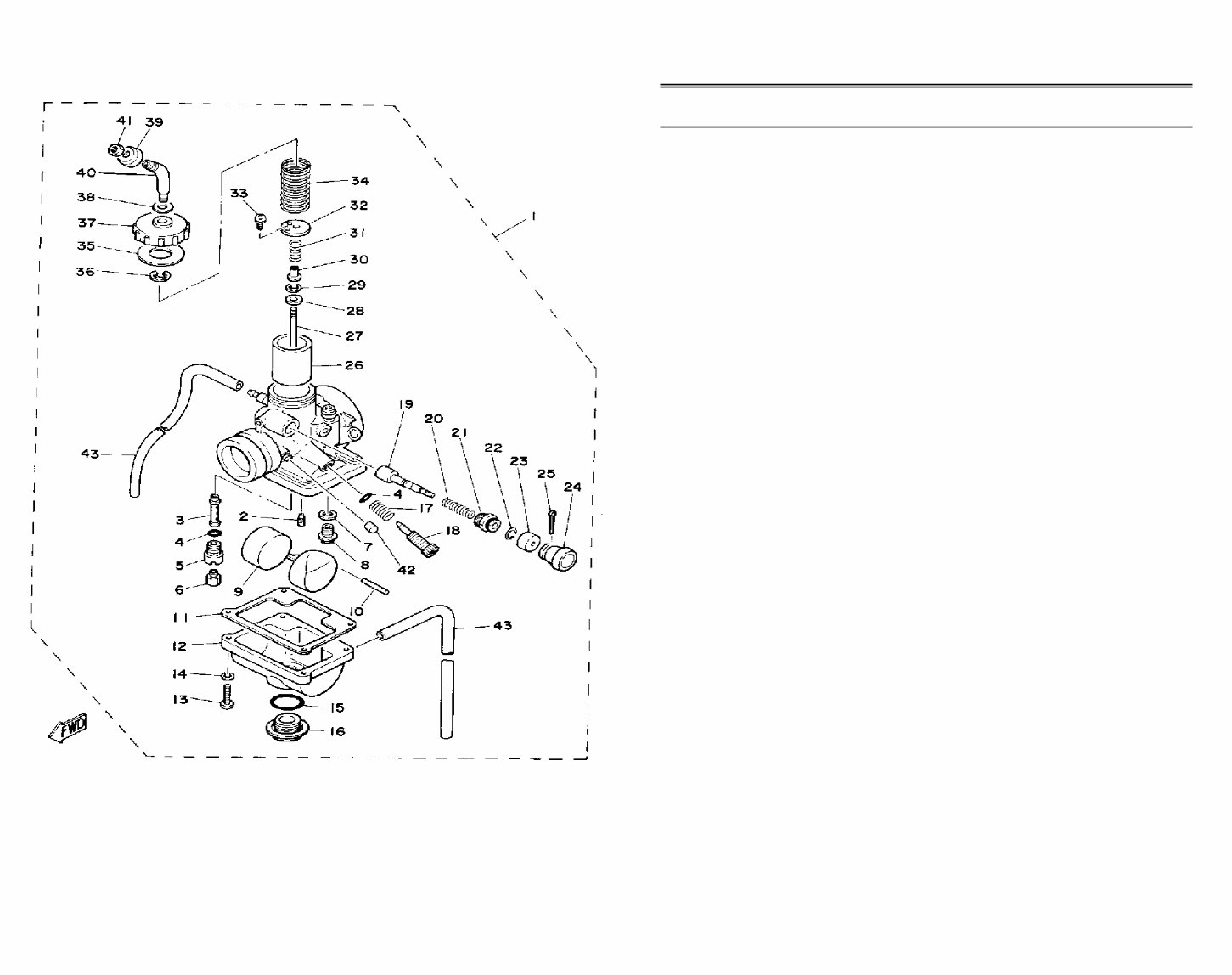 YAMAHA DT175 Parts Manual Catalog 1981
