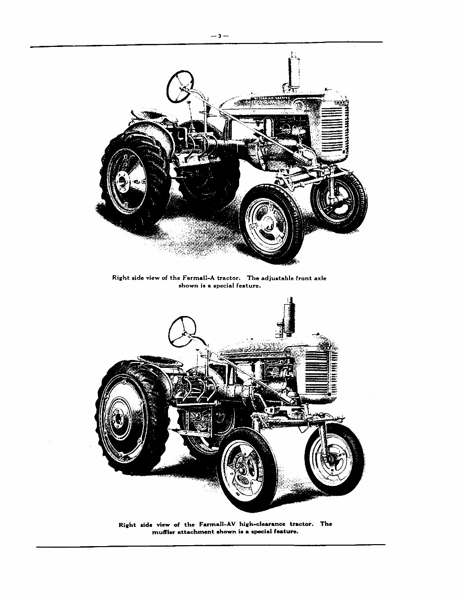 Farmall A, AV, B, BN Parts Catalog TC-26 Manual IH Tractor