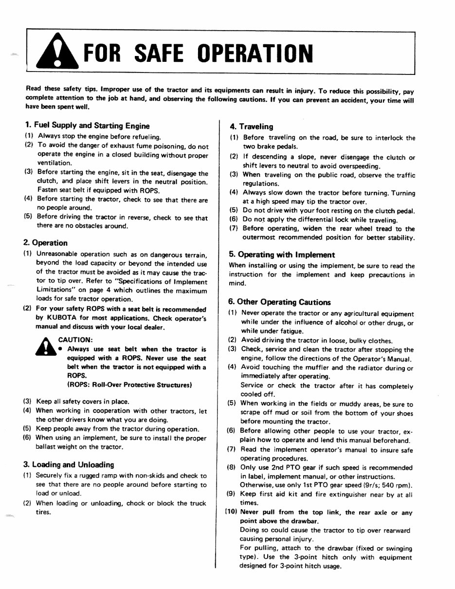 Kubota Tractor L235 L275 L235dt L275dt Operators Manual   Owners Manual 