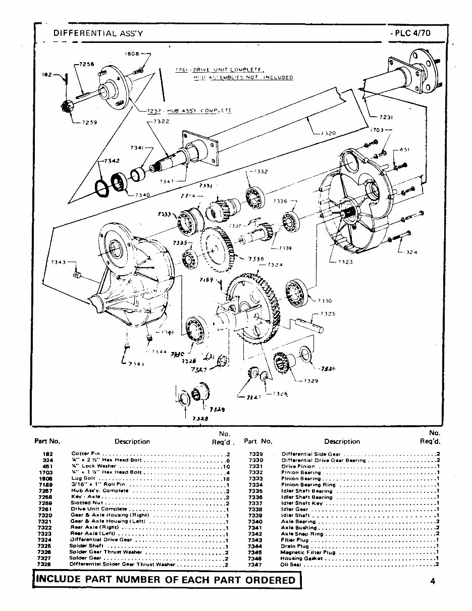 1970-1973 Club Car Caroche Electric Golf Carts Parts List Manual