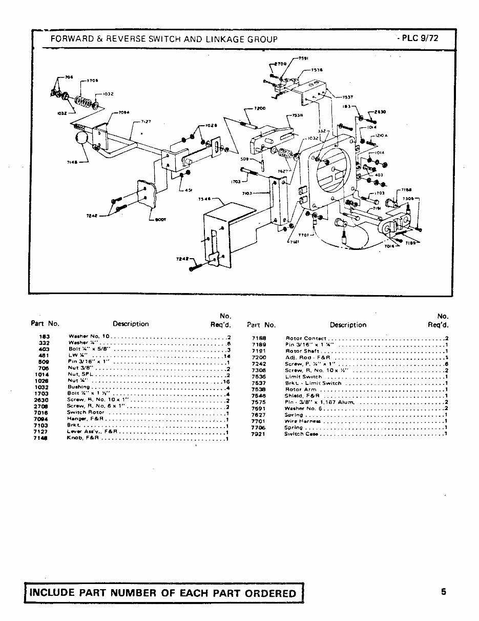 1970-1973 Club Car Caroche Electric Golf Carts Parts List Manual